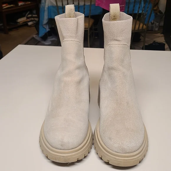 Steve Madden Holley Chunky block heel Chelsea ankle boots size 10 - Picture 3 of 11